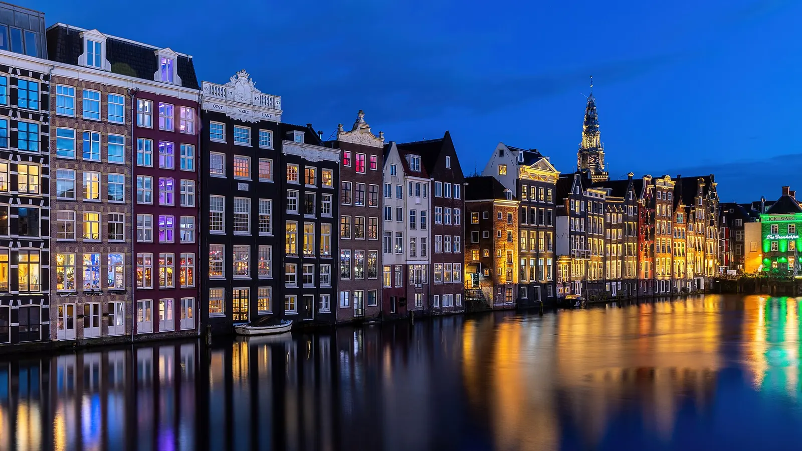 Amsterdam – Damrak canal houses